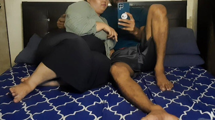 كبير الثدي الحمار الكبير الهندي BBW يمارس الجنس مع صديقها يرتدي الواقي الذكري